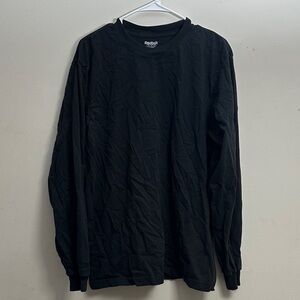Reebok Men's Jet Black Long Sleeve Shirt
